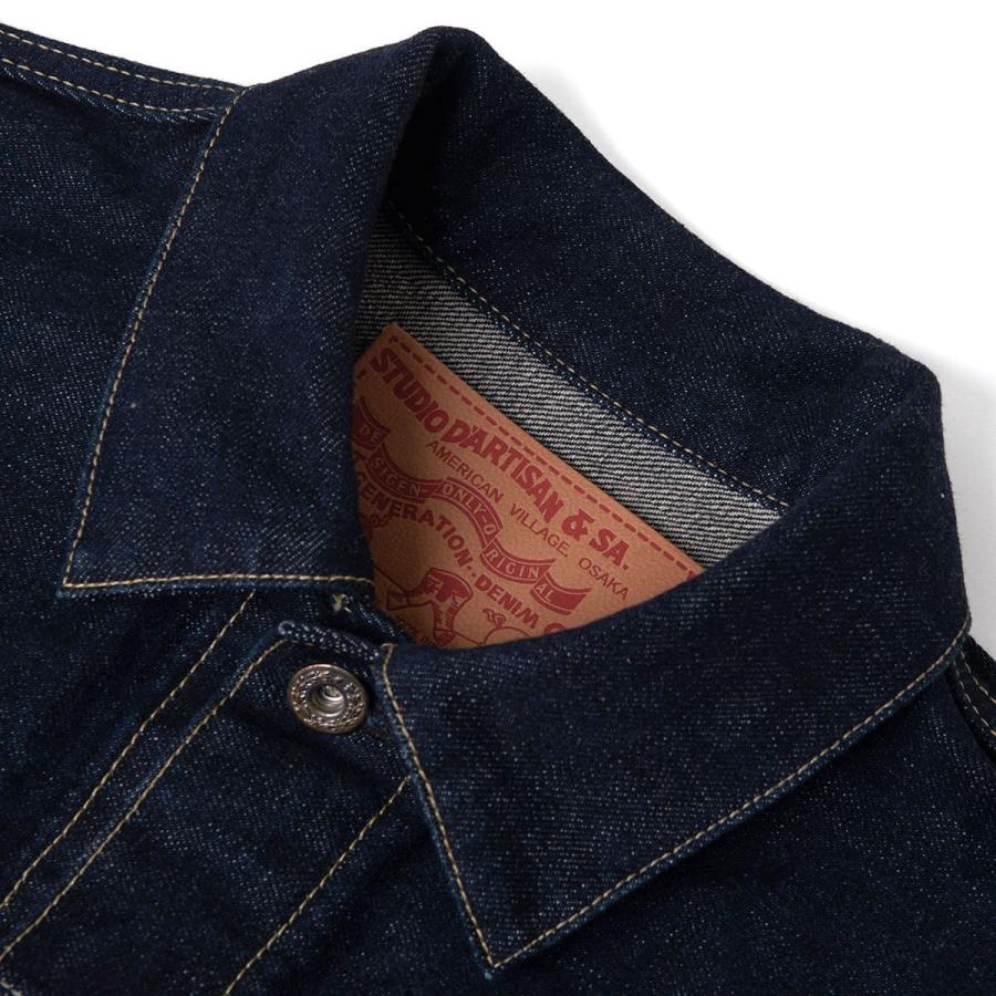 ステュディオ・ダ・ルチザン STUDIO D'ARTISAN D4677 16oz 大戦デニムジャケット メンズ セルヴィッジデニム Tバック_std_moj | STUDIO D'ARTISAN | 13