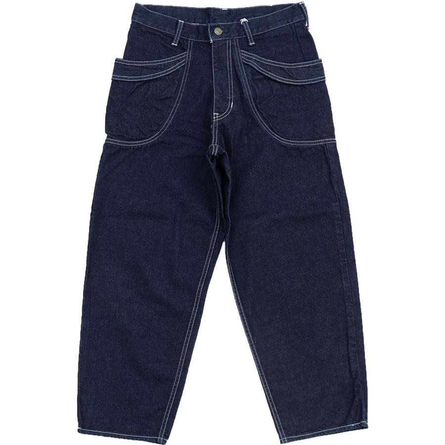 ガーデニングパンツ ディープブルー DEEP BLUE ワイルドルーズ クロップドジーンズ ワンウォッシュ deepblue レディース クロップドパンツ 爆買_7