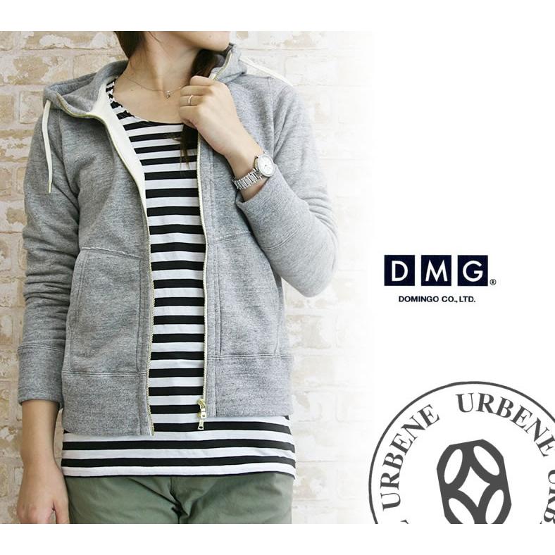D.M.G. ドミンゴ DMG D.M.G 吊り裏毛 スウェット ジップアップパーカー