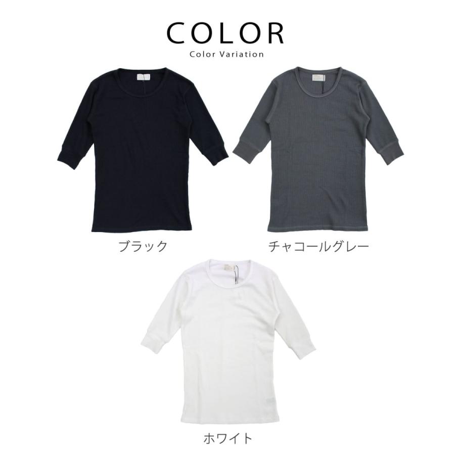 roku Uネックサーマルカットソー アットフォレスト At forest サーマル 5分袖 Uネック カットソー T