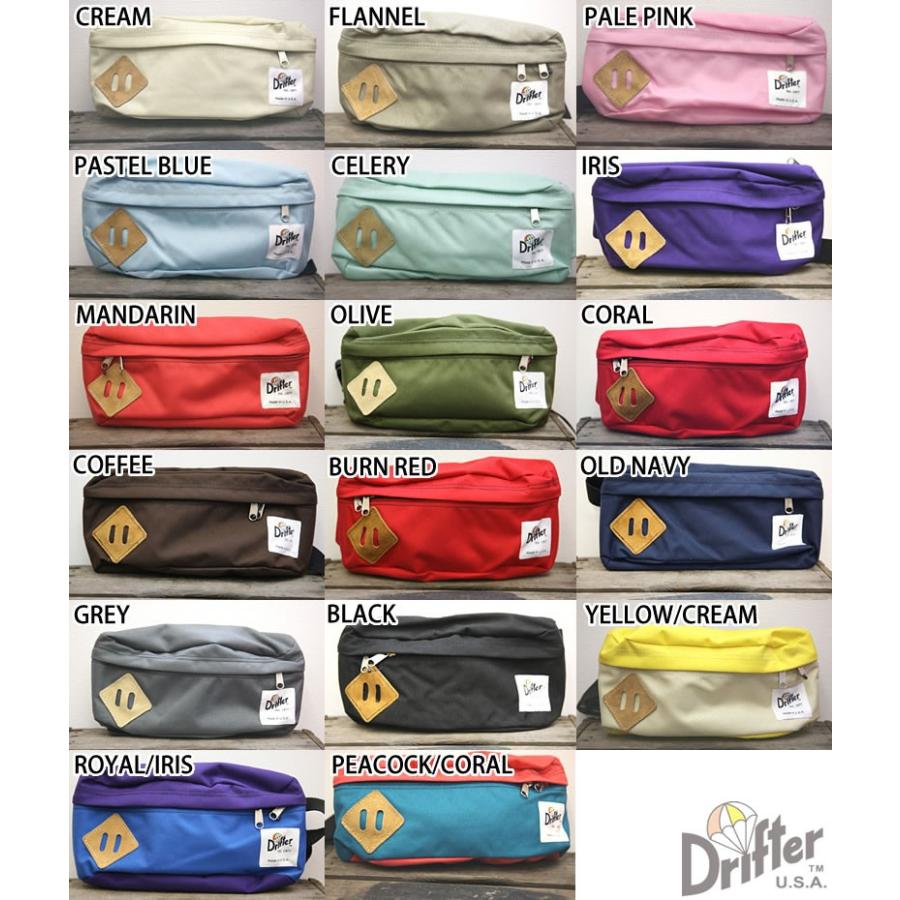 Drifter（ドリフター） ボディーバッグ ウェスト ヒップバッグ
