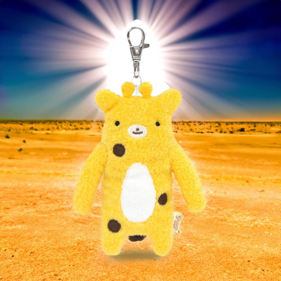やさしく鍵を包んでくれる フモフモさん リールキーチェーン