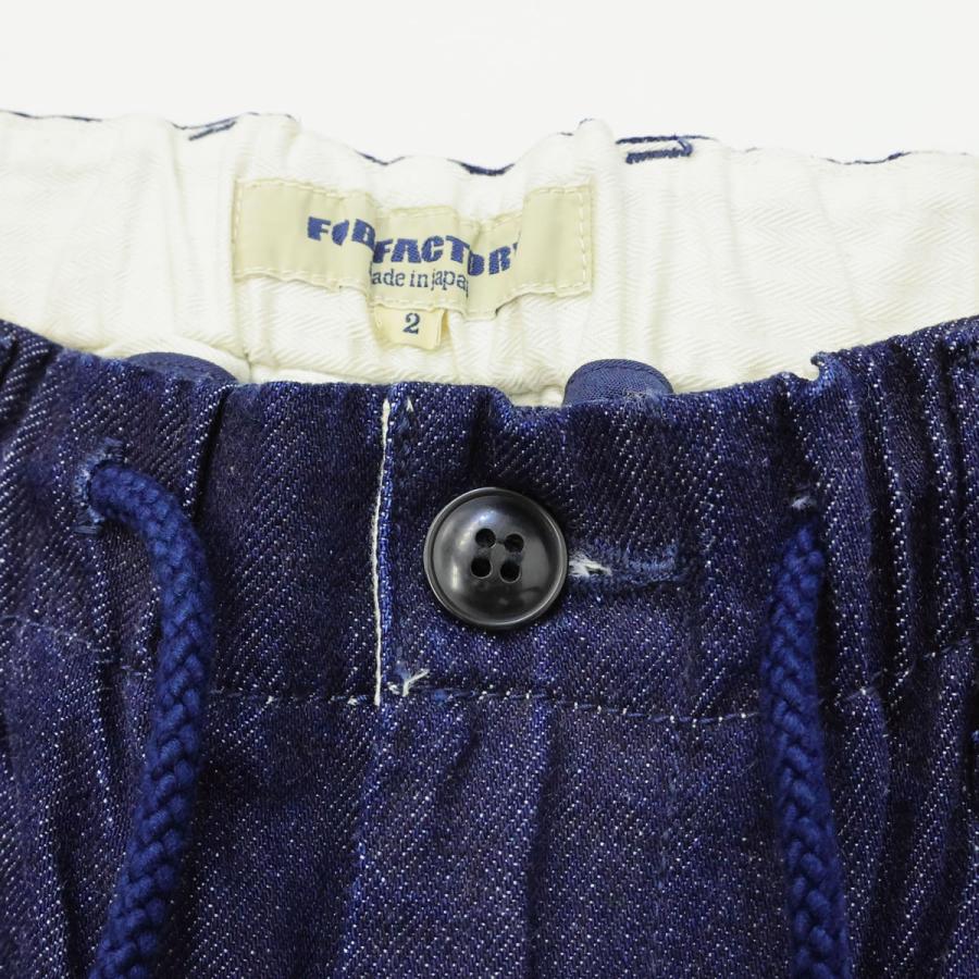 日本製 FOB FACTORY デニムトラックパンツ メンズ 日本製 リラックスフィット ウエストゴム イージーパンツ ジーンズ | FOB FACTORY | 14