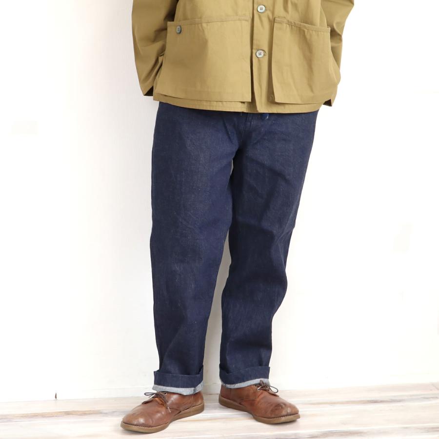 日本製 FOB FACTORY デニムトラックパンツ メンズ 日本製 リラックスフィット ウエストゴム イージーパンツ ジーンズ | FOB FACTORY | 09