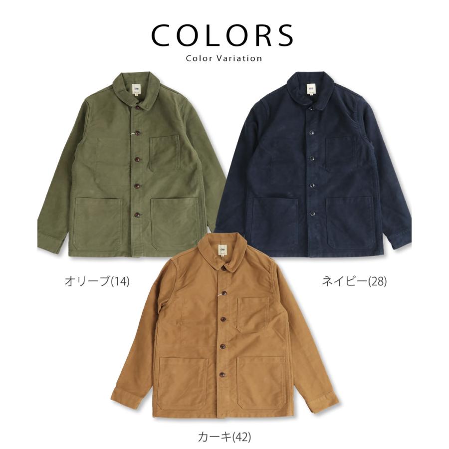 FOB FACTORY フランスモールスキンジャケット オリーブ サイズM(2) F.O.B FACTORY（エフオービーファクトリー）FRENCH MOLESKIN