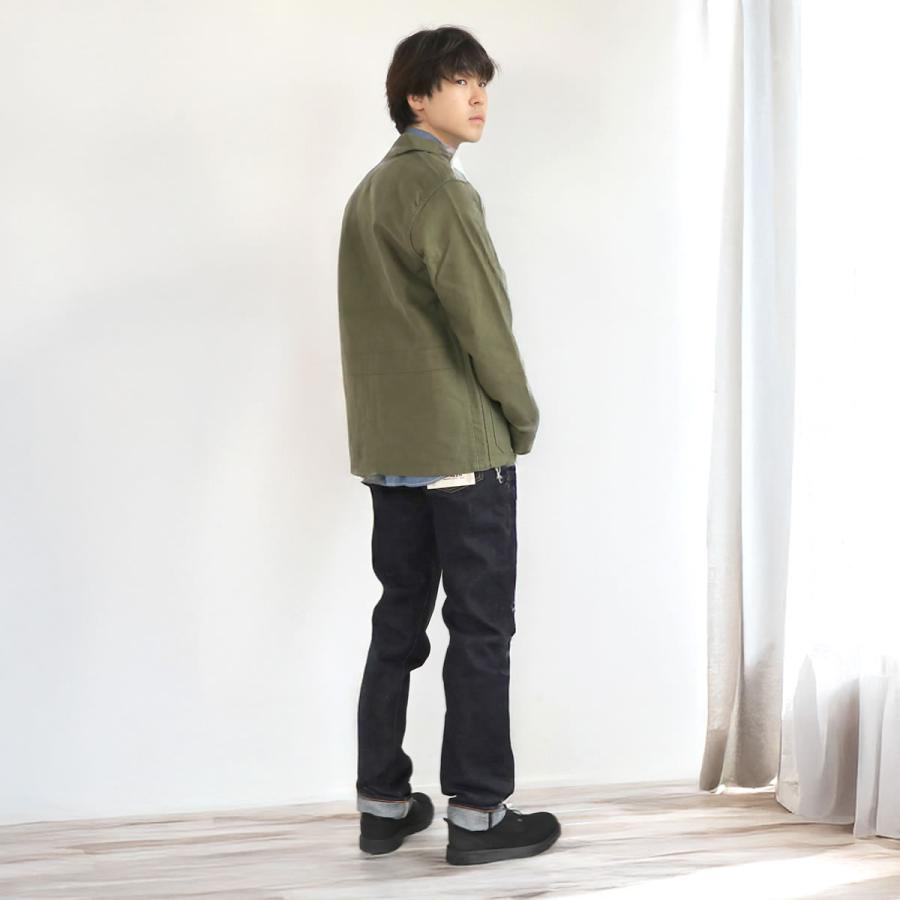 FOB FACTORY フランスモールスキンジャケット オリーブ サイズM(2) F.O.B FACTORY（エフオービー ファクトリー）フレンチ