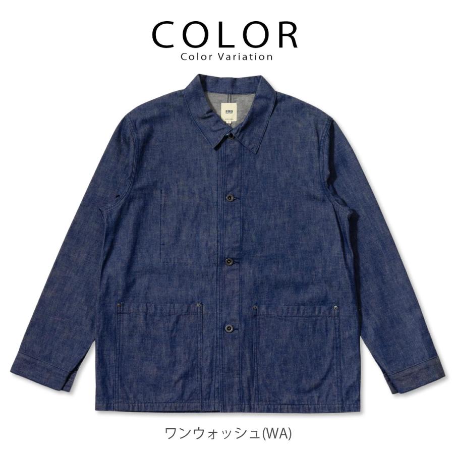 FOB FACTORY ネイビー コットンカバーオール Mサイズ FOB FACTORY（エフオービーファクトリー） ジンバブエコットン 10oz