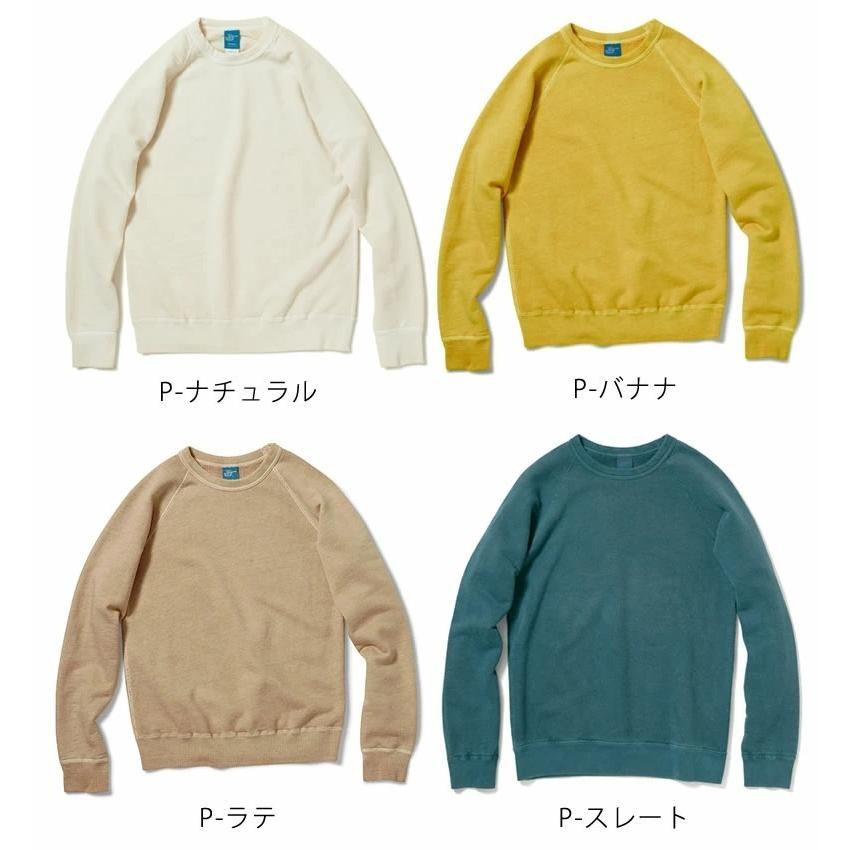 GOOD ON グッドオン ピグメントダイ ラグランクルー スウェット サクラ GOOD ON トレーナー グッドオン 長袖 ピグメントダイ ラグラン