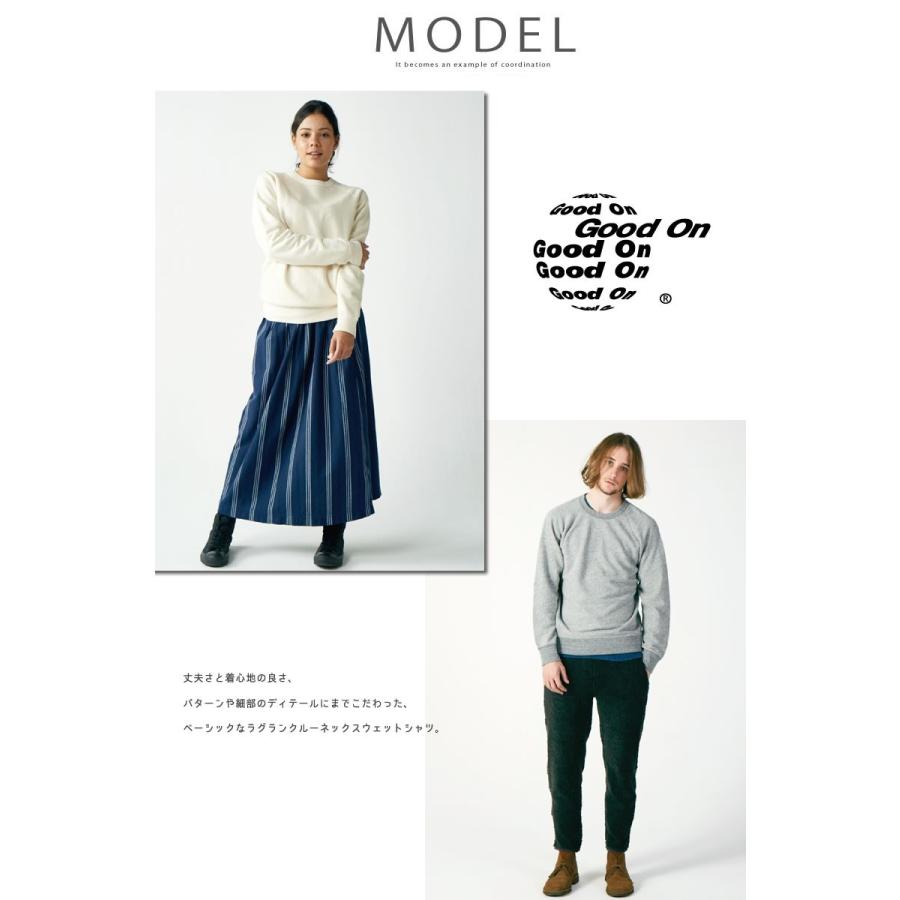 GOOD ON トレーナー グッドオン 長袖 ピグメントダイ ラグラン