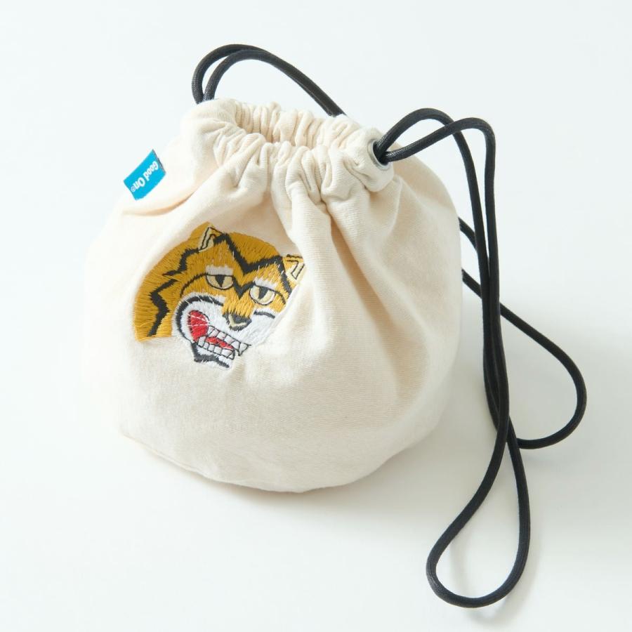 GOOD ON（グッドオン） 巾着 「虎福」エンブロイダリー 刺繍 TEE巾着