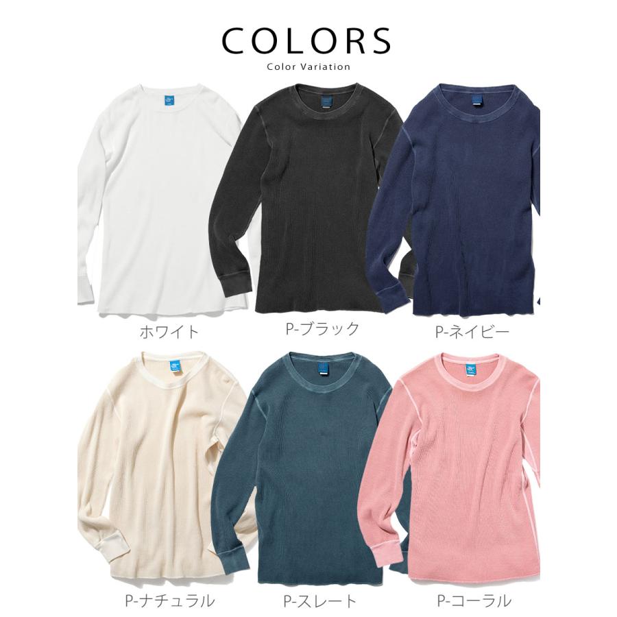 GOOD ON（グッドオン） サーマルTシャツ 長袖 ピグメントダイ ロング 