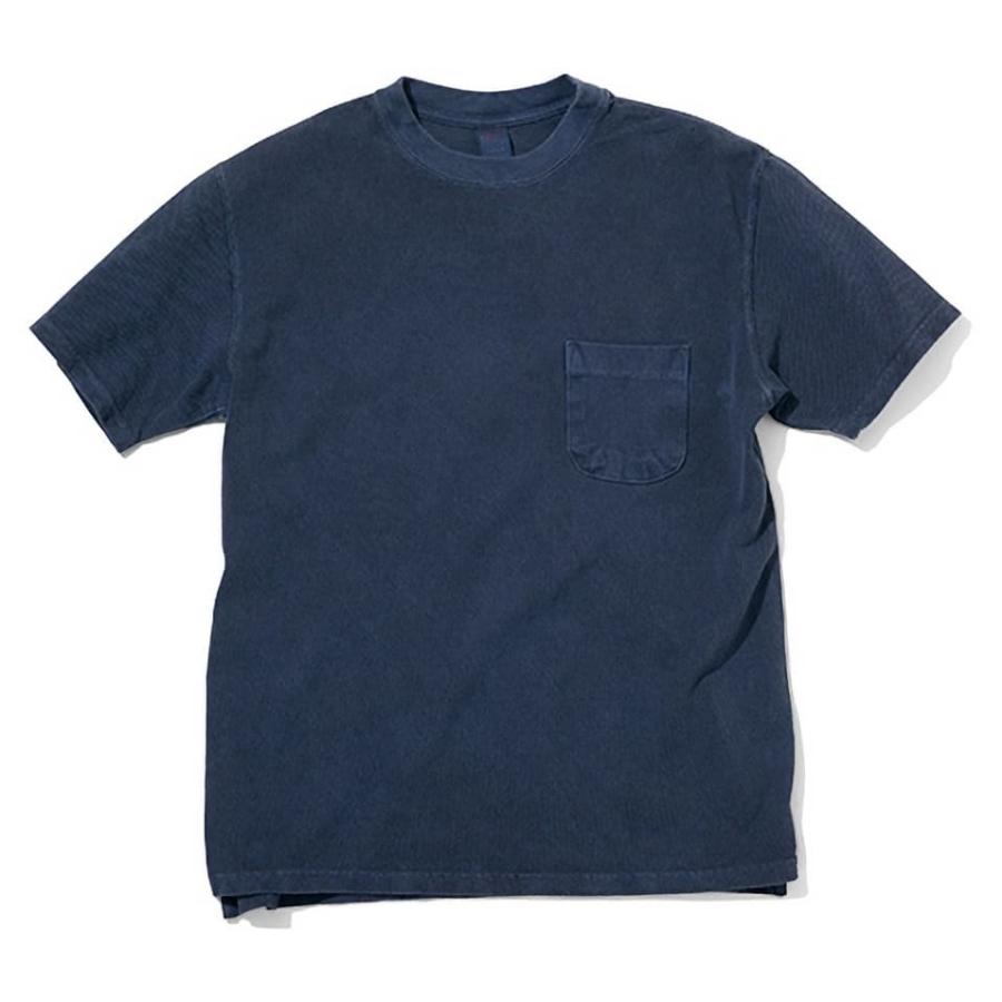 Good On ポケットTシャツ XL ブルーグレー 新品 日本製 鹿子 GOOD ON（グッドオン） 鹿の子 ピケショートスリーブポケットTシャツ