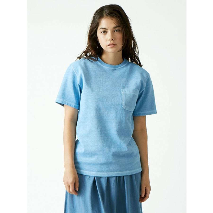 Good On ポケットTシャツ XL ブルーグレー 新品 日本製 鹿子 GOOD ON（グッドオン） 鹿の子 ピケショートスリーブポケットTシャツ