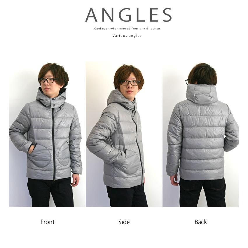 gym master（ジムマスター） ジャケット ダウン ジップ フード ライト