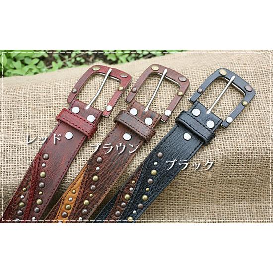 Hawk Company（ホークカンパニー） カラーバックルスタッズレザー