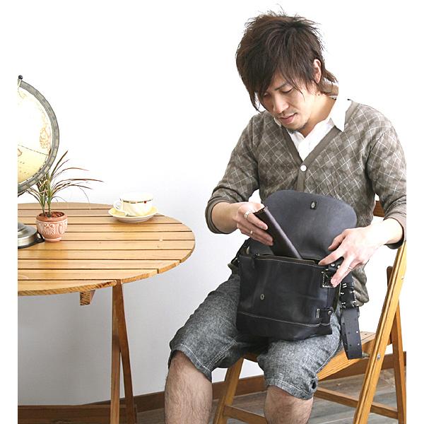 ホークカンパニー Hawk Company 鞄 ウォッシュド加工 レザー ショルダー バッグ おしゃれ アーベンメンズレディース