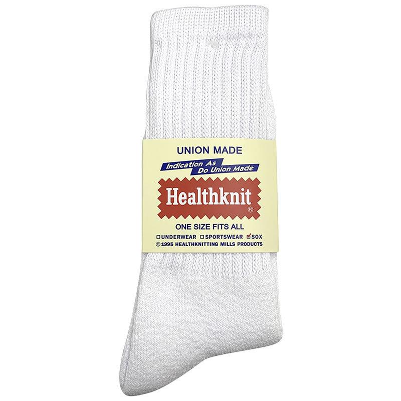 クルーソックス ヘルスニット 3足組 Healthknit 3P フルパイル 靴下 メンズ ハイカットソックス シンカーライン＆配色3本ライン ロングソックス | Healthknit | 09