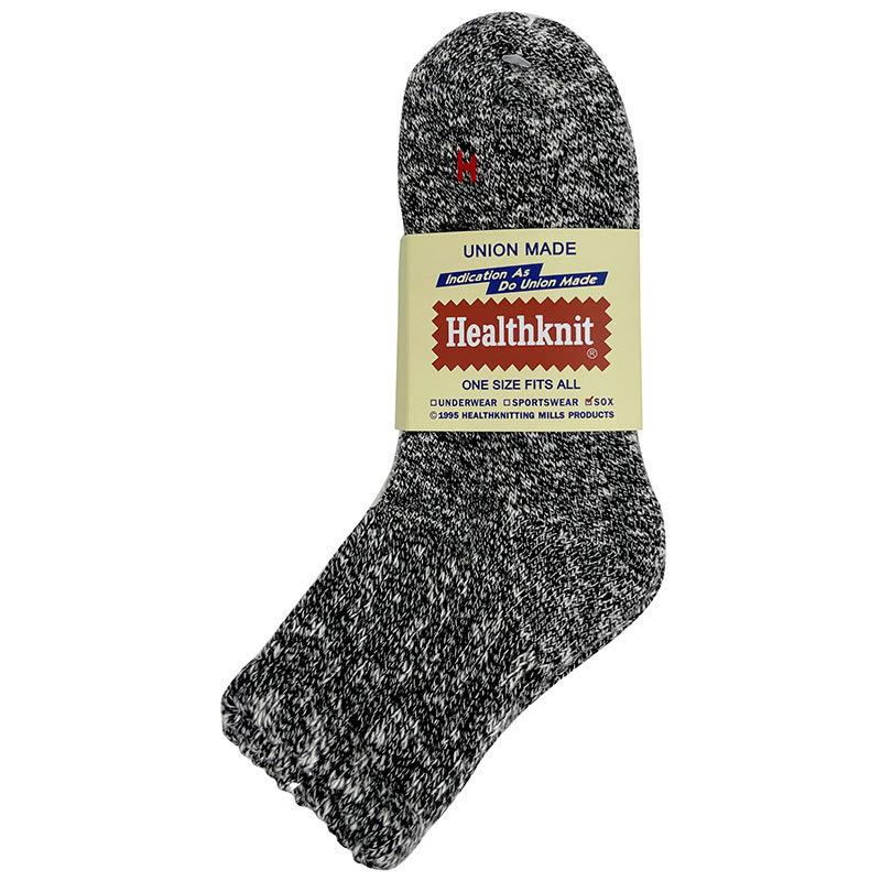 クォーターソックス ヘルスニット 3足組 Healthknit 3P フルパイル 靴下 メンズ ショートソックス  シンカー＆スラブHマーク クルーソックス レッグウェア | Healthknit | 11