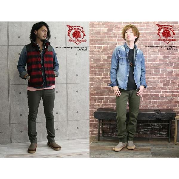 INDIAN（インディアン） 刺繍 デニム ウエスタンシャツ おしゃれ 爆買