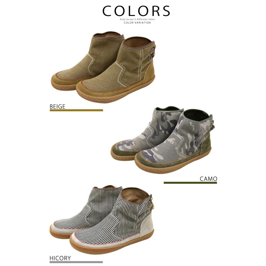 INDIAN（インディアン） 撥水 キャンバス クレープソール ショート