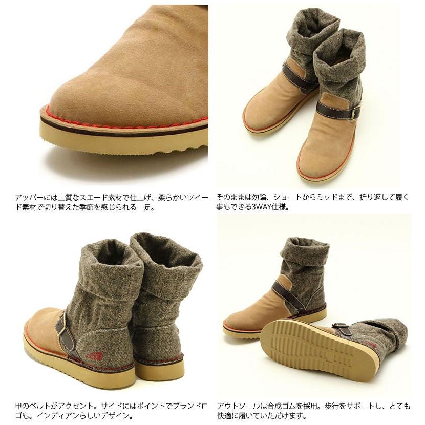 INDIAN（インディアン） ロングブーツ 3way 折り返し レディース