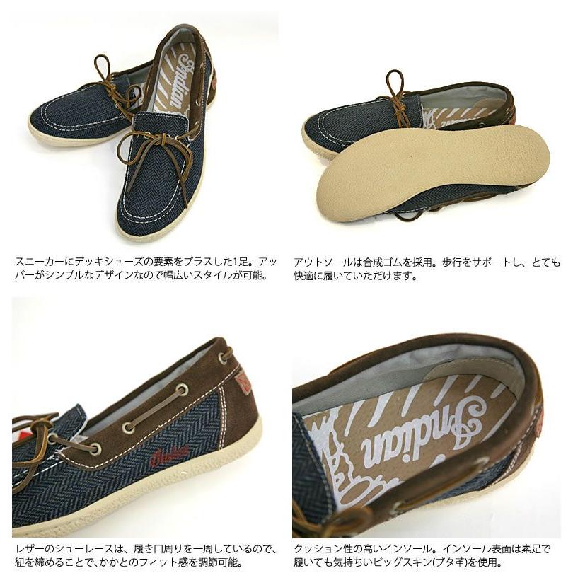 INDIAN（インディアン） キャンバス モカシン シューズ スニーカー