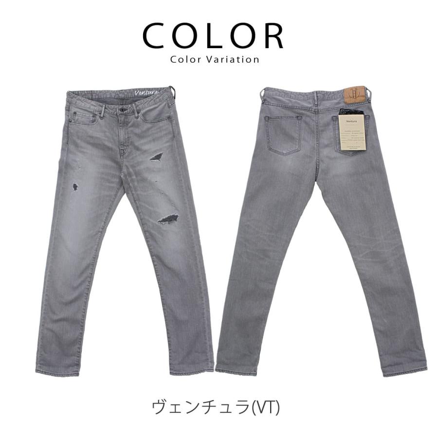 JAPAN BLUE JEANS ジャパンブルージーンズ CALIF Ventura ヴェンチュラ ストレッチ ダメージデニム スリムテーパード｜urbene｜03