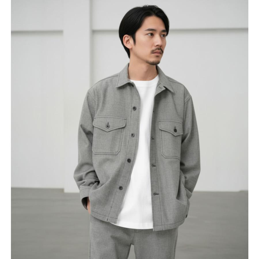 Johnbull（ジョンブル） 長袖シャツ メンズ プレスウォームCPOシャツ 