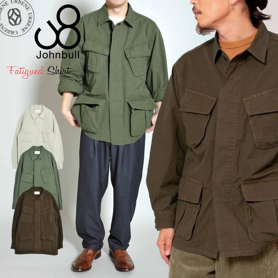 Johnbull（ジョンブル） メンズ シャツ リップストップ ファティーグ