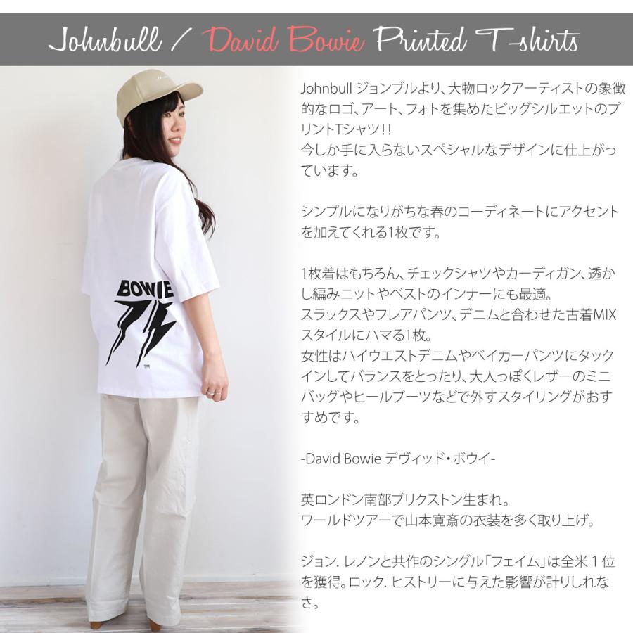 Johnbull（ジョンブル） メンズ 半袖 デヴィッド ボウイ プリントT