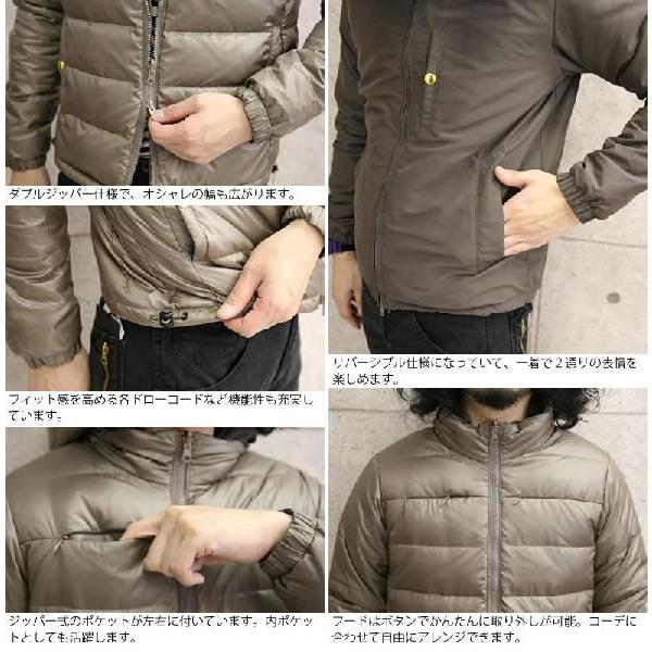 ジョンブル johnbull ダウンジャケット リバーシブル ネイビーとレッド Johnbull（ジョンブル） ダウン ジャケット リバーシブル コート