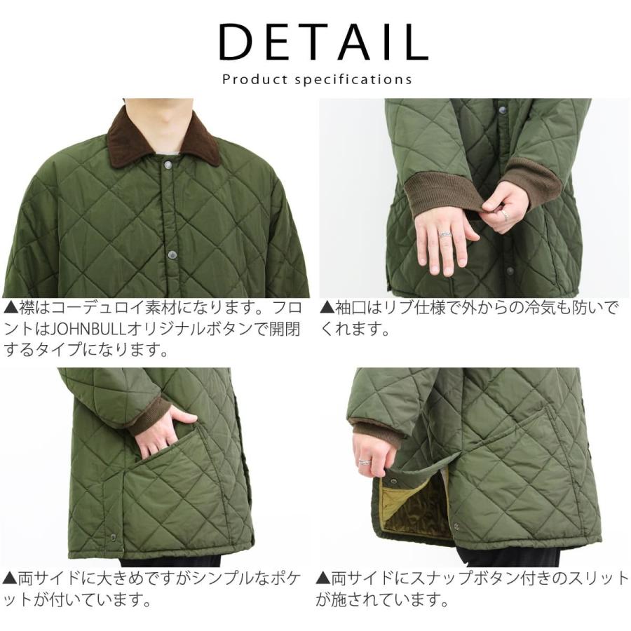 Johnbull（ジョンブル） メンズ メンズ 中綿 キルティングハーフコート