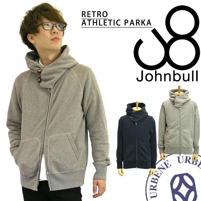 Johnbull ジョンブル パーカー メンズ 吊り裏毛 スウェット レトロ  