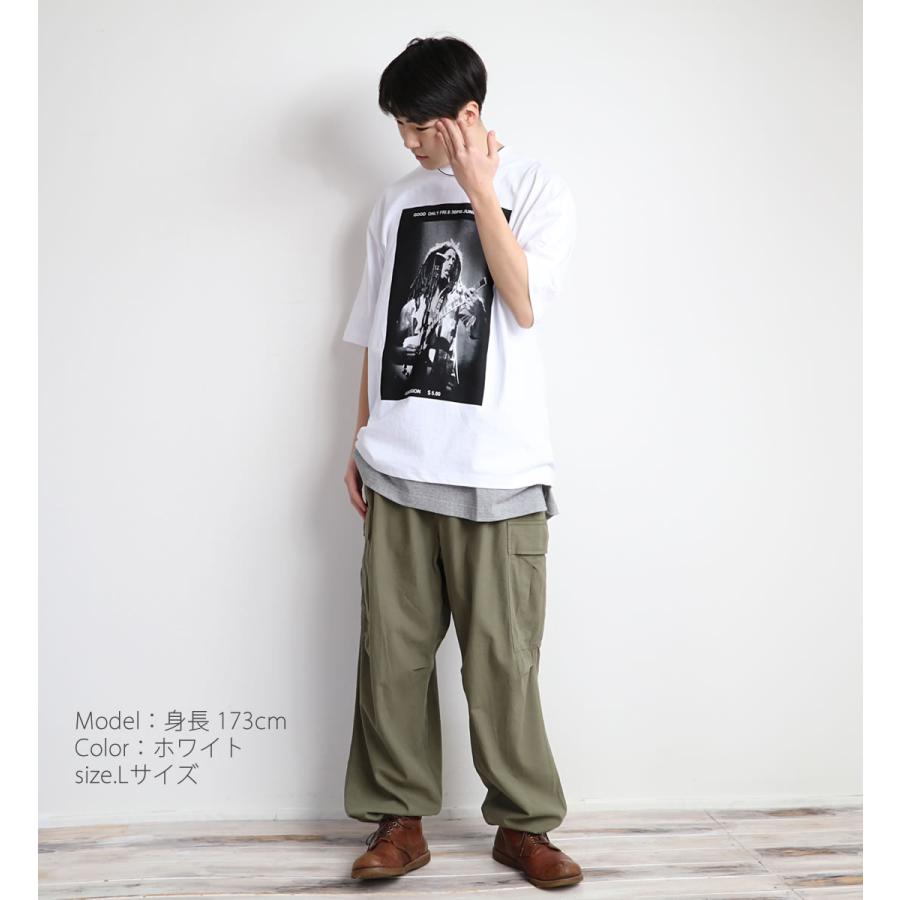 Johnbull（ジョンブル） メンズ 半袖 ボブマーリー ギター プリントT