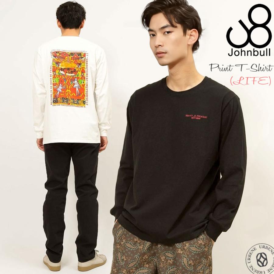 Johnbull（ジョンブル） Tシャツ メンズ 長袖 ロングスリーブプリントT