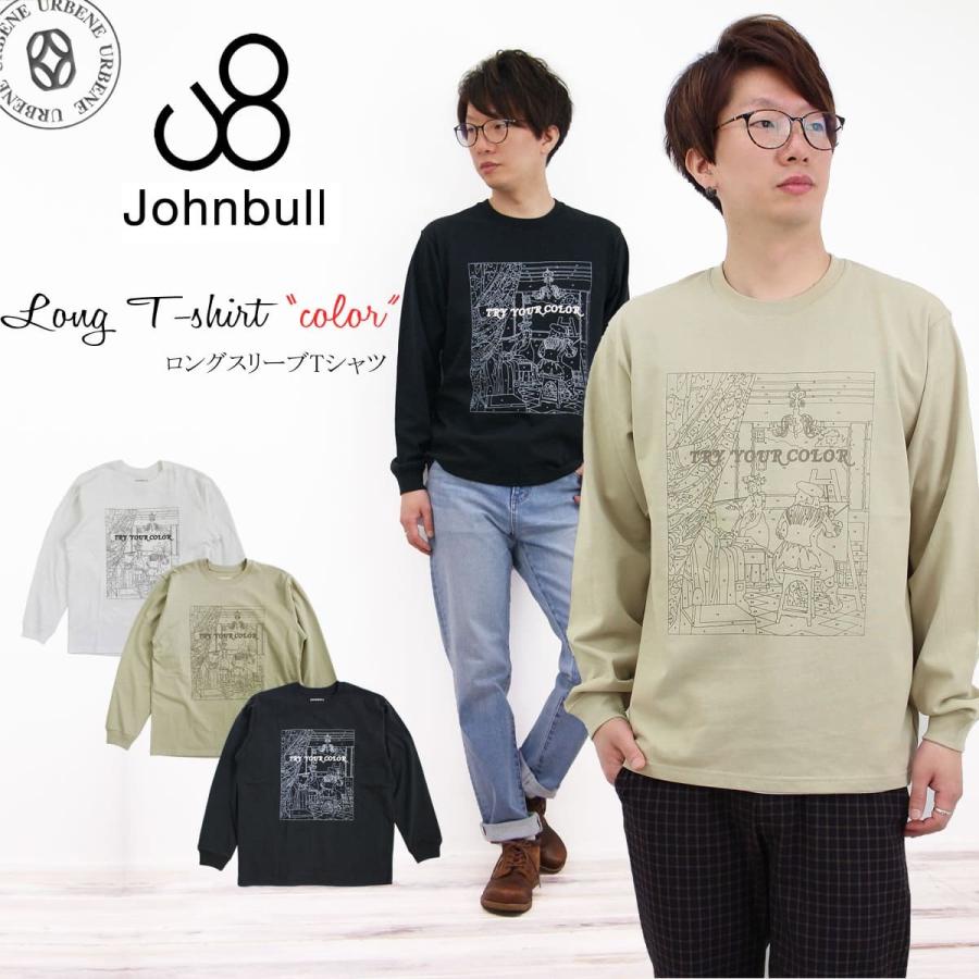 Johnbull（ジョンブル） メンズ ロングスリーブプリントTシャツ COLOR