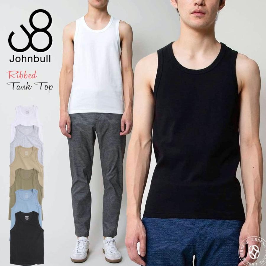 Johnbull（ジョンブル） メンズ リブタンクトップ レイヤード 重ね着