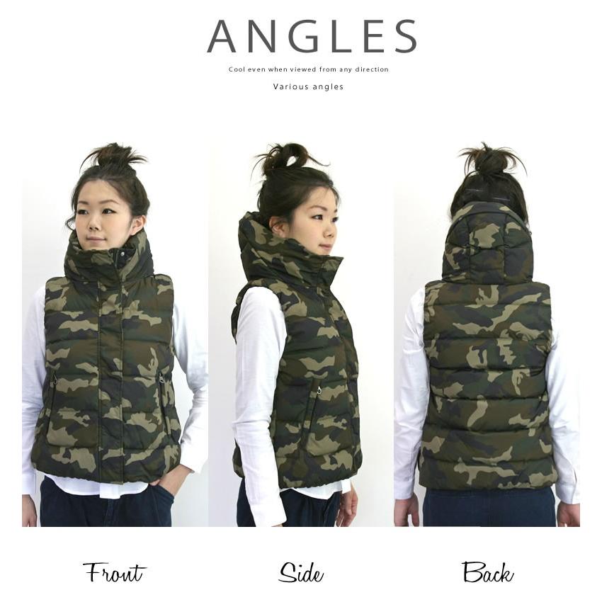 ジョンブルミリタリーダウンベスト（迷彩柄）Lサイズ