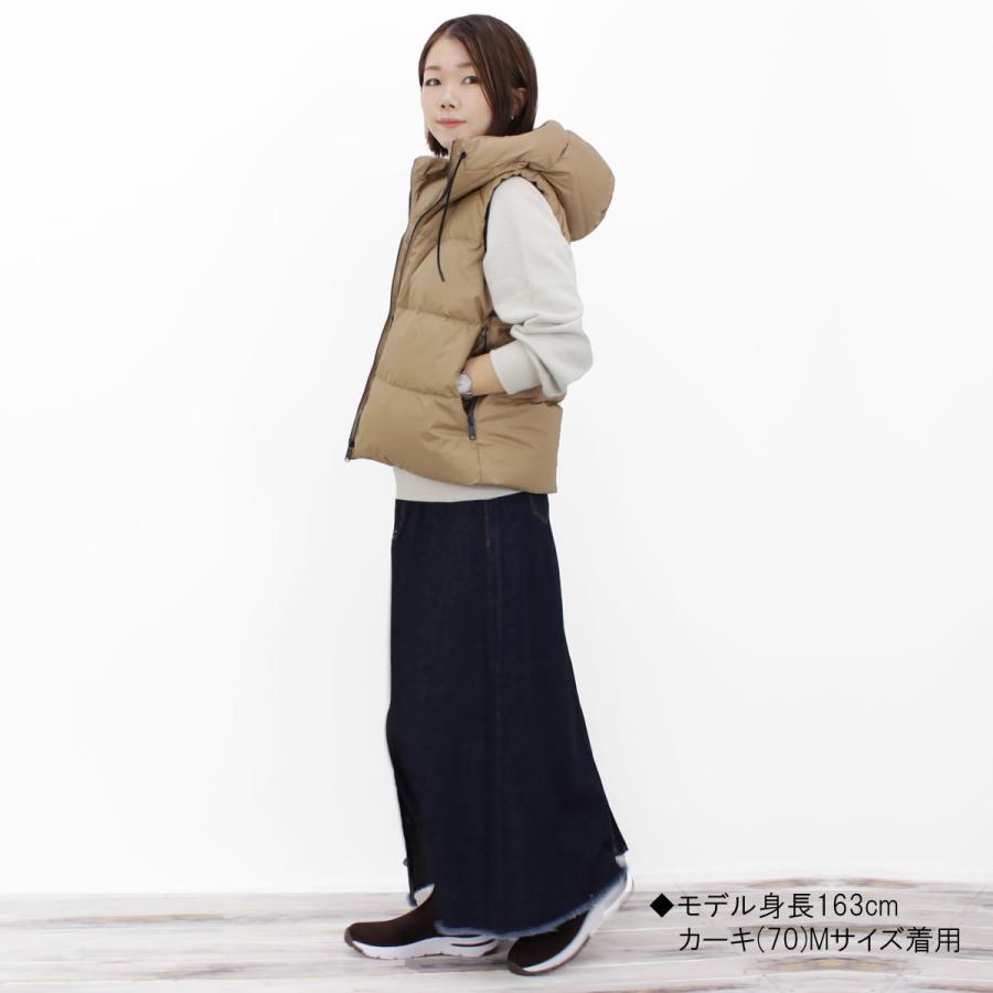 Johnbull（ジョンブル） レディース ダウンベスト フード ラグラン