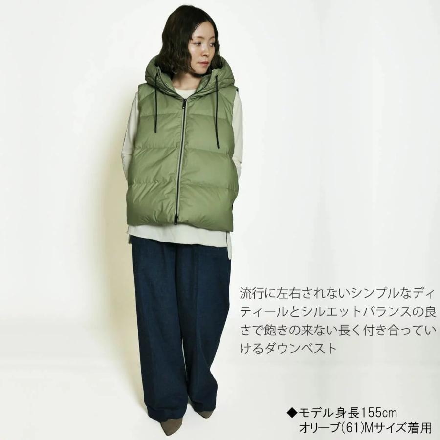 Johnbull（ジョンブル） レディース ダウンベスト フード ラグラン