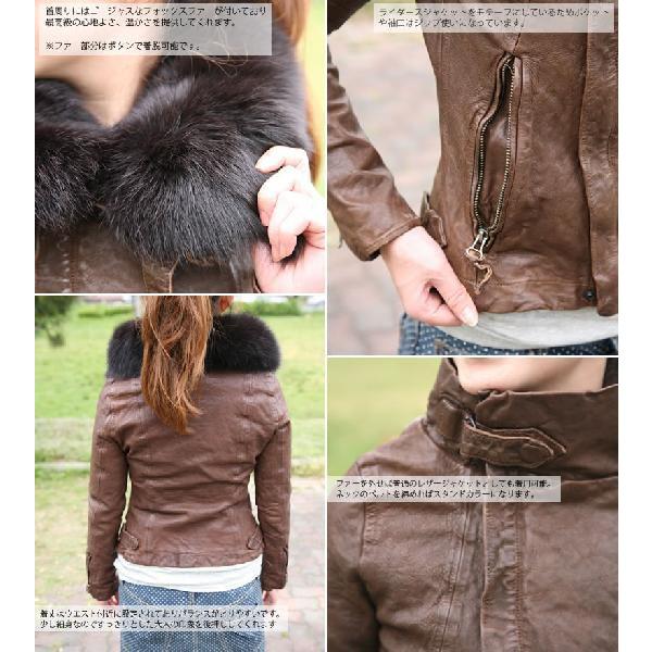 Johnbull（ジョンブル） ラムレザー シングル ライダース ジャケット 