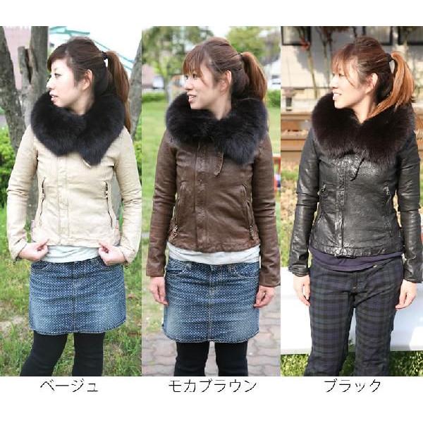 Johnbull（ジョンブル） ラムレザー シングル ライダース ジャケット 