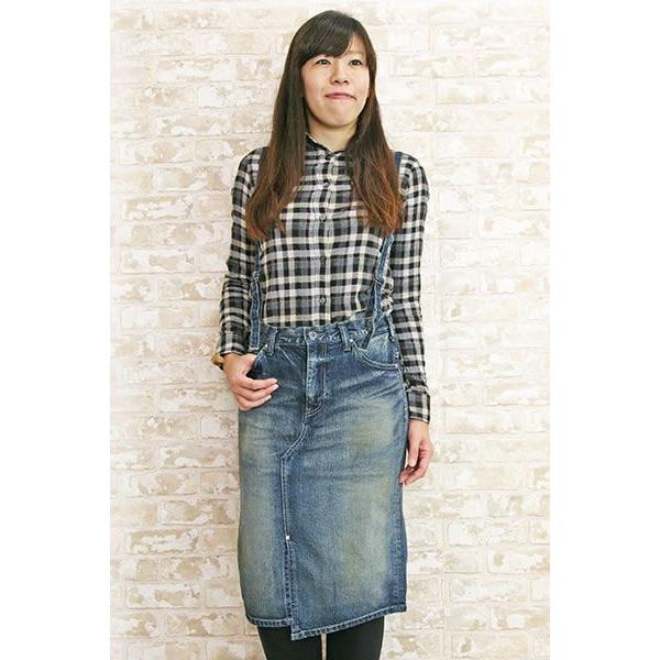 Johnbull（ジョンブル） レディース サスペンダー スカート デニム