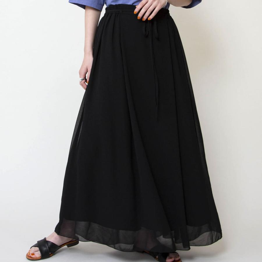 Johnbull（ジョンブル） ロングスカート レディース シフォンタックス