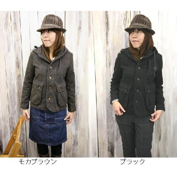 Johnbull（ジョンブル） 起毛ウールツイードフーデッドハンティング