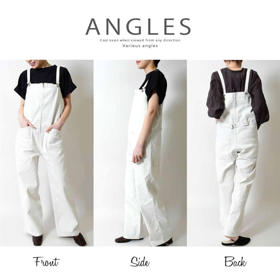 Johnbull サロペット ジョンブル レディース ホワイトデニム Johnbull サロペット ジョンブル レディース ホワイトデニム