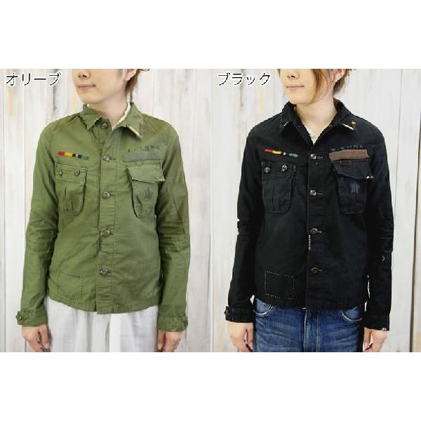 JOHNBULL ミリタリーエンブロイダリーシャツ エンブロイダリーシャツ(シャツ)｜トップス｜MIESROHE（ミースロエ