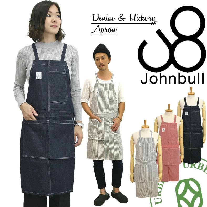 ジョンブル　ワークピナフォードレス　ヒッコリー　エプロン Johnbull ジョンブル レディース エプロンドレス ヒッコリー