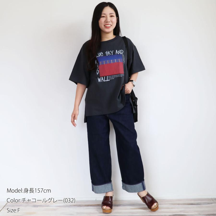 ジョンブル レディース Johnbull 半袖Tシャツ プリントTシャツ pool side ボートネック 綿100％ 楽天 半袖Tシャツ ゆとり アメカジ カジュアル メンズライク｜urbene｜15