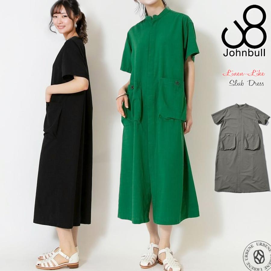 Johnbull（ジョンブル） ワンピース リネンライク スラブワンピース